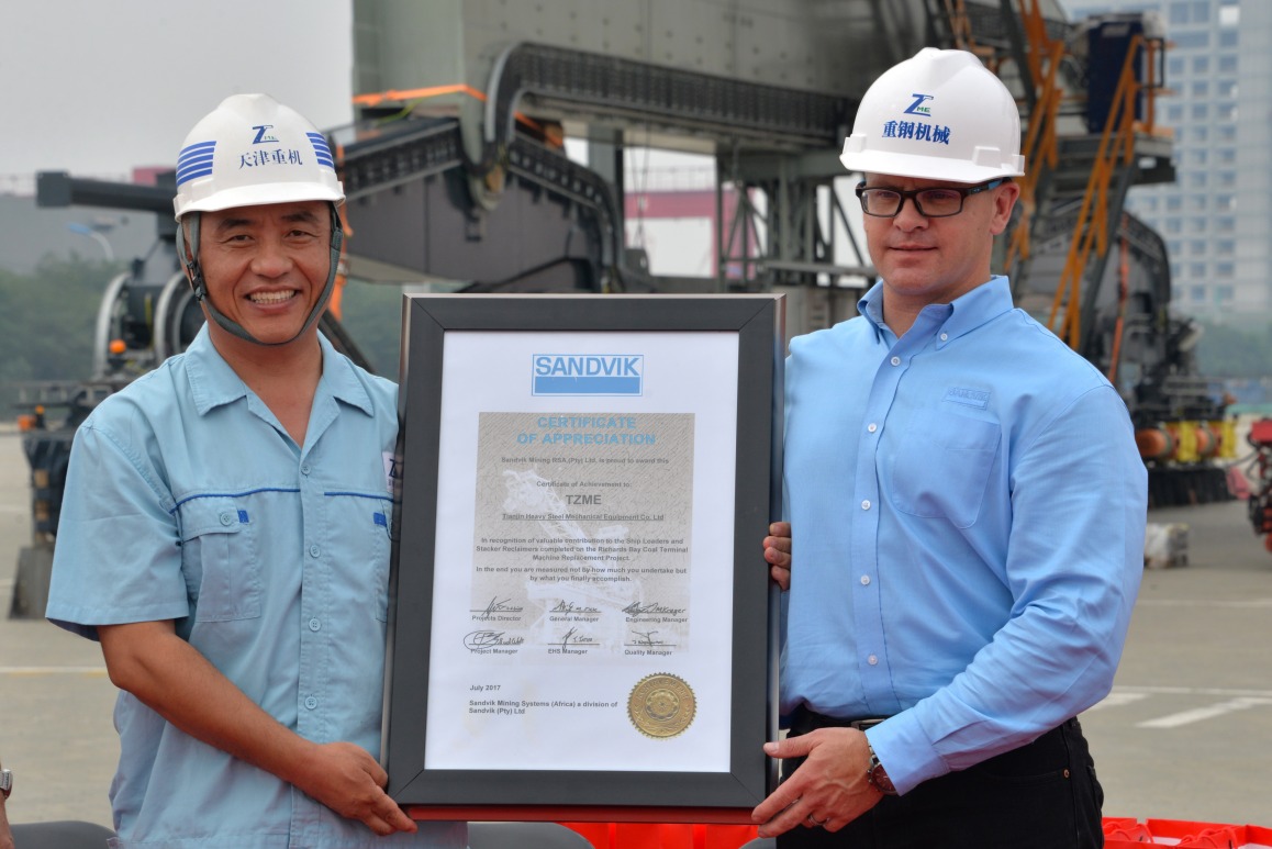 Recognized by Global Industry Giant! Sandvik Vice President Mr. Marnus Issues Official Certification, Deepening Strategic Cooperation on High-end Mining Equipment